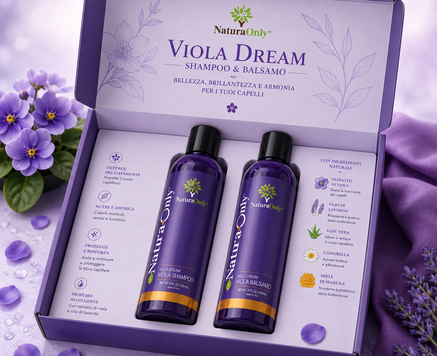 Champú y acondicionador Viola Dream